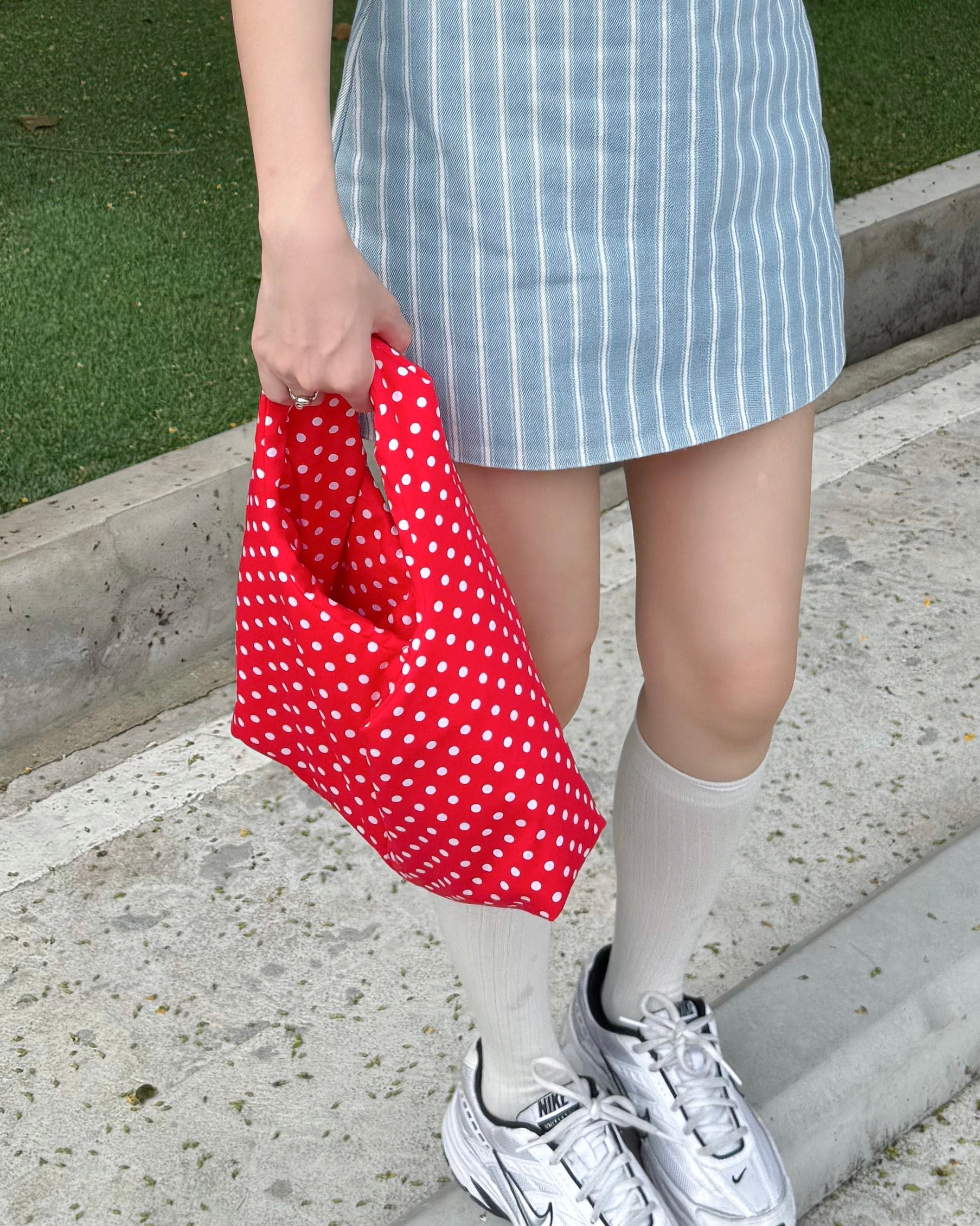 MINI BUTTER BAG - APPLE POLKA DOT