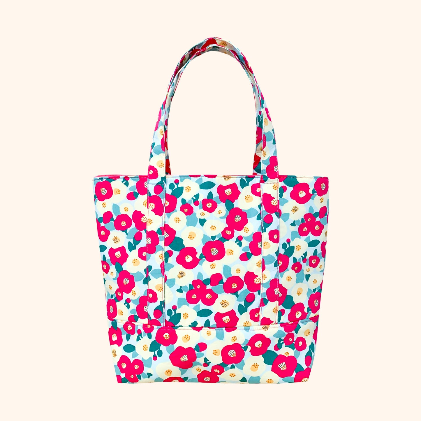 Raspberry Poppy Tote Bag