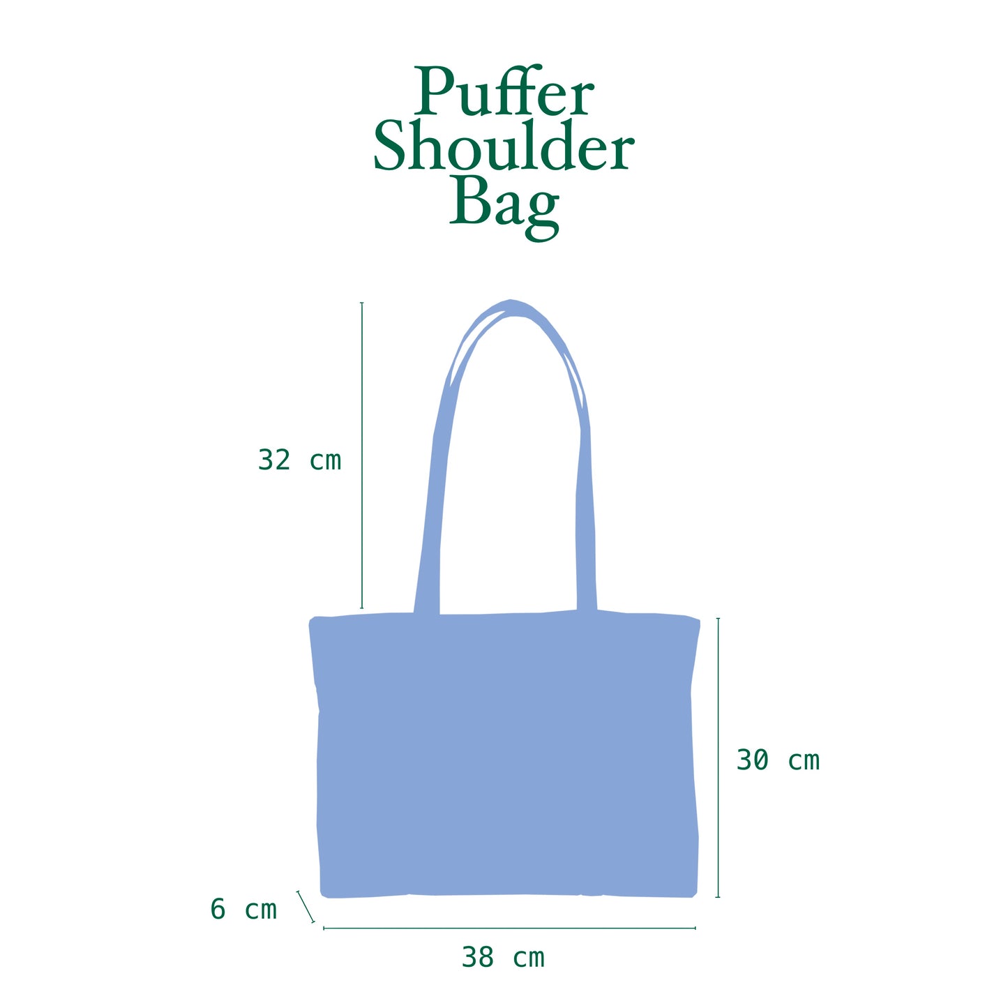 Broccoli Puffer Shoulder Bag