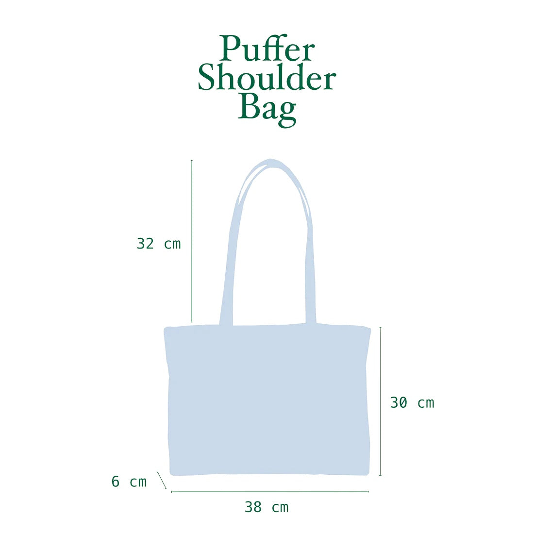 Avocado Puffer Shoulder Bag