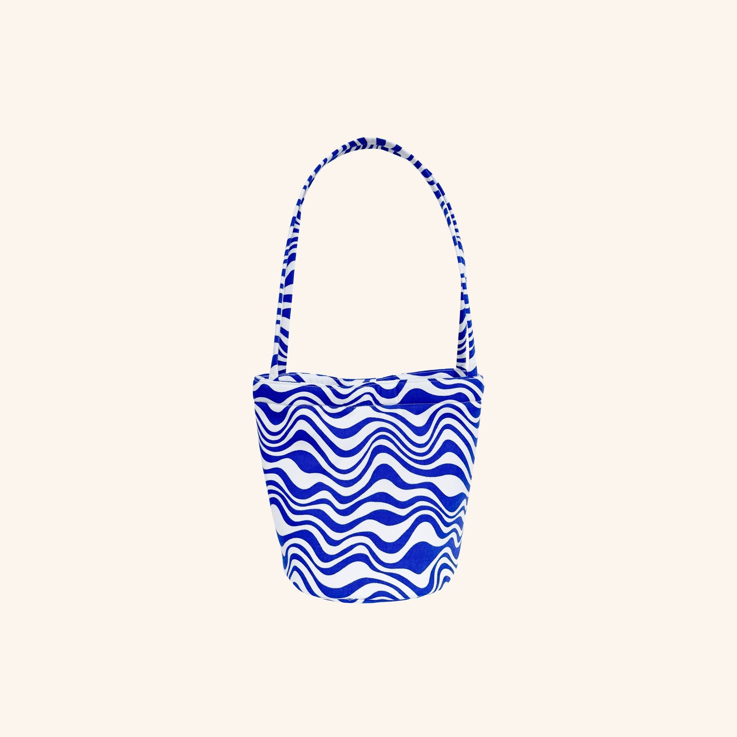 Cobalt Wave Bucket Bag