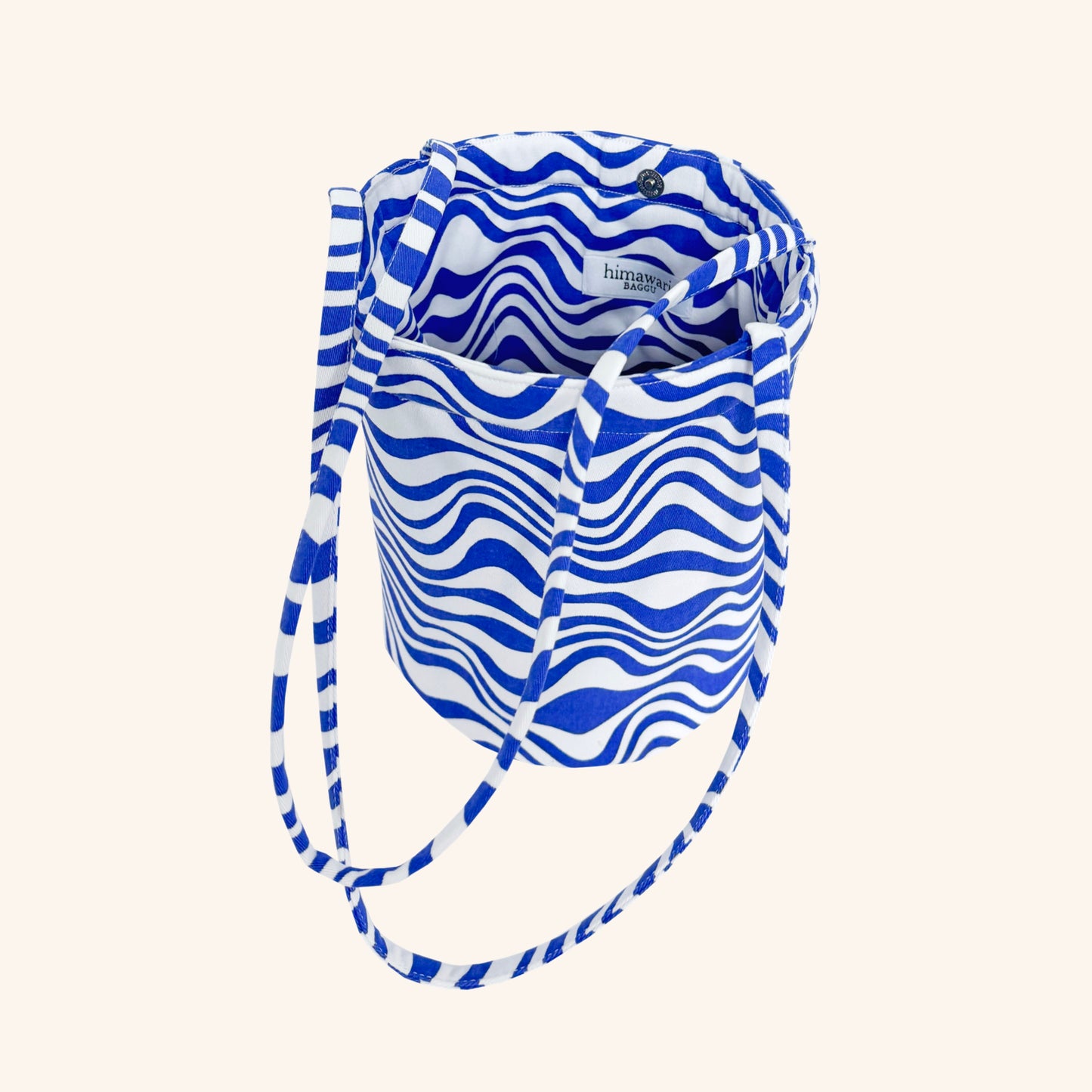 Cobalt Wave Bucket Bag