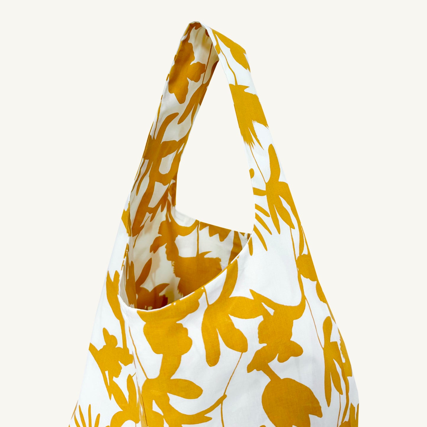 Mustard Floral Semi Bag