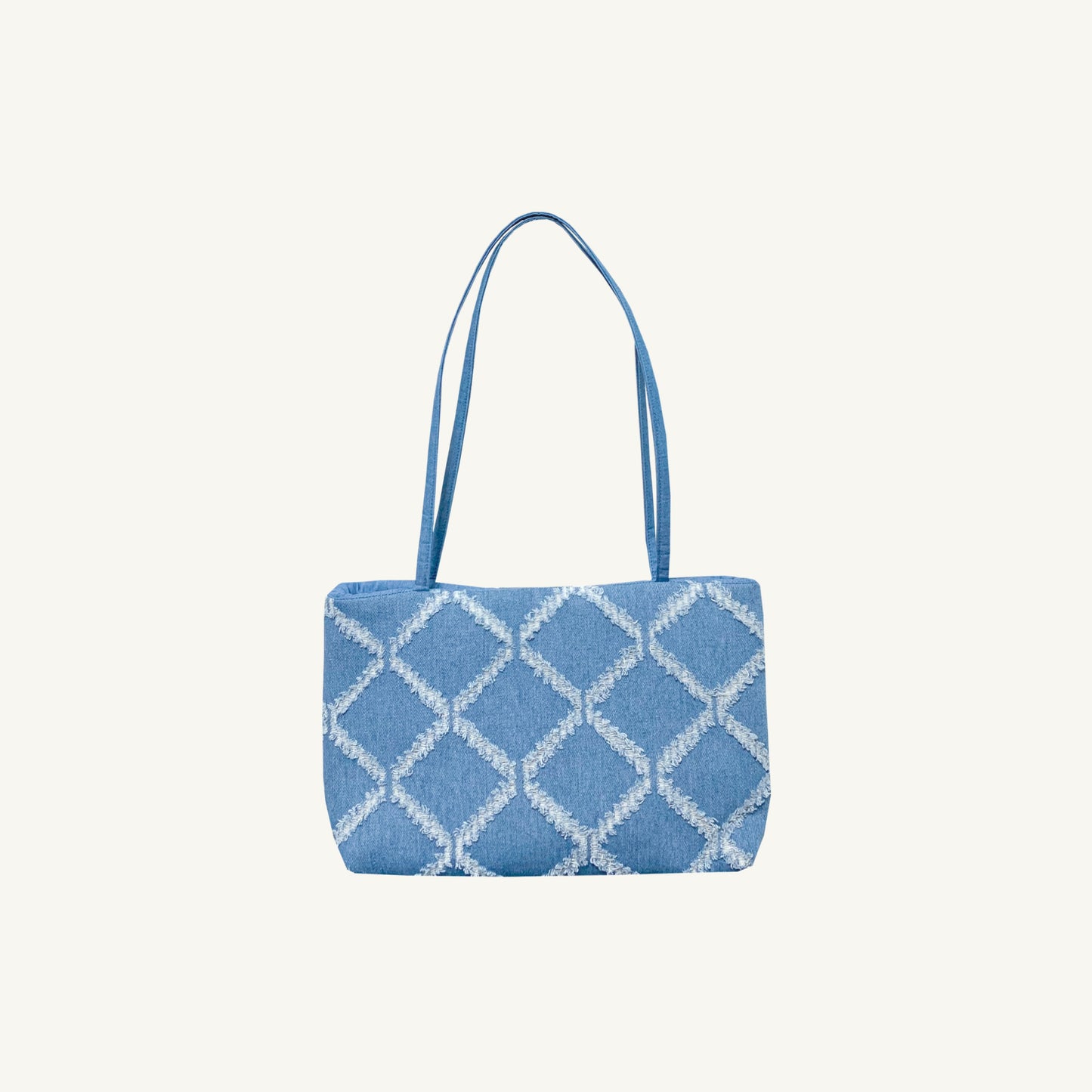 Diamond Denim Shoulder Bag